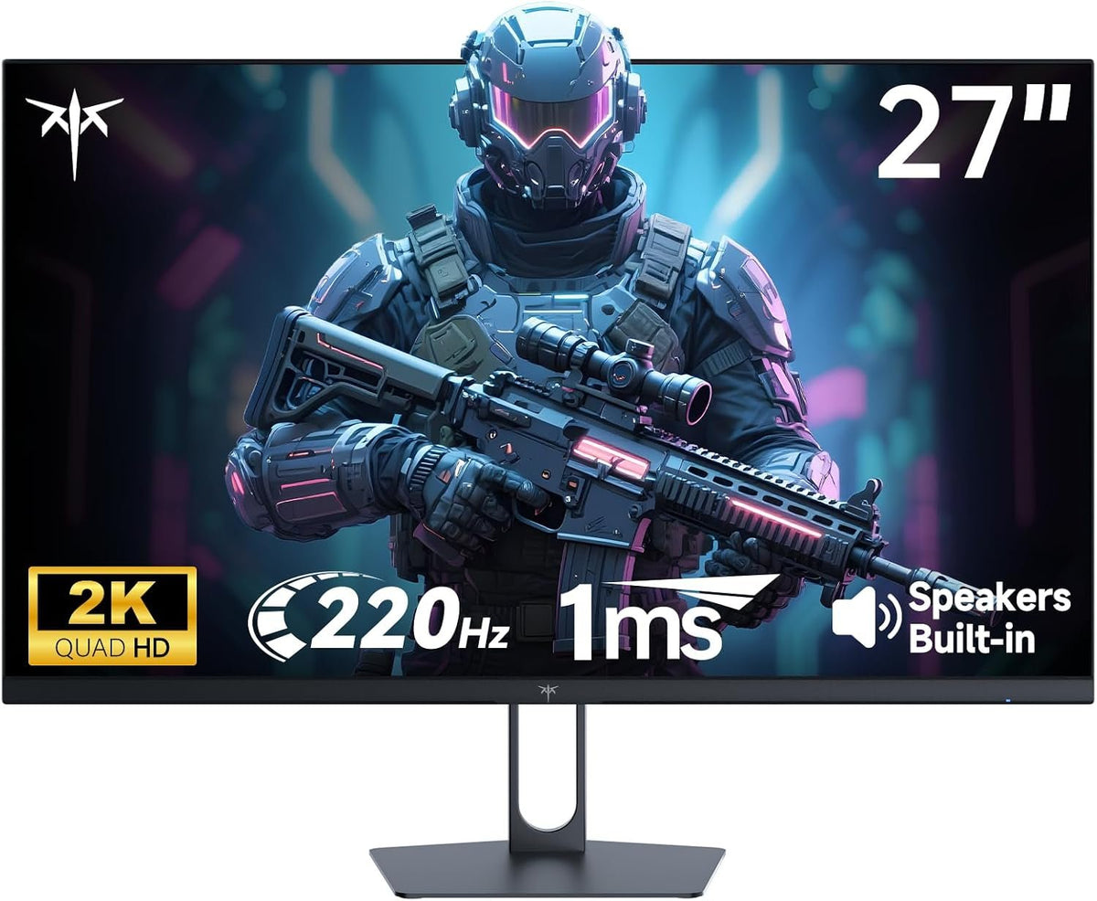 27 Inch Gaming Monitor 220Hz, 2K QHD Monitor 1Ms W/ Speakers H27T22C-3 - fmtshop.net