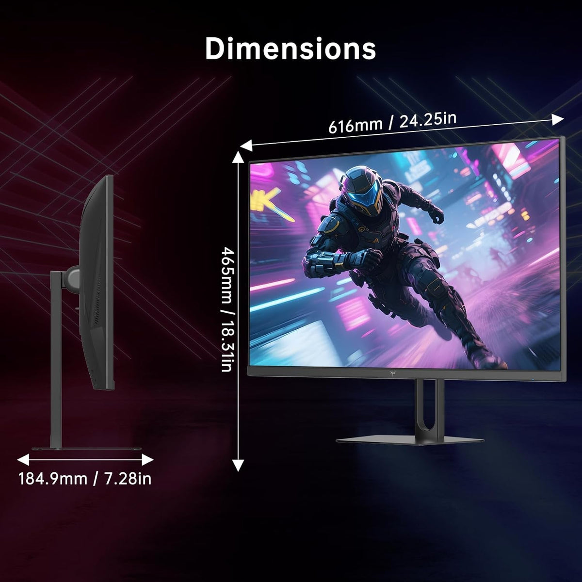 27 Inch Gaming Monitor 220Hz, 2K QHD Monitor 1Ms W/ Speakers H27T22C-3 - fmtshop.net