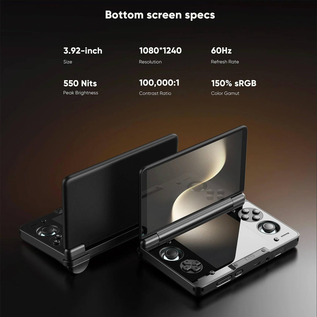 AYN Thor Max Dual-Screen Gaming Handheld | Snapdragon 8 Gen 2 | Wi-Fi 7 | Android 13 Retro Console - fmtshop.net