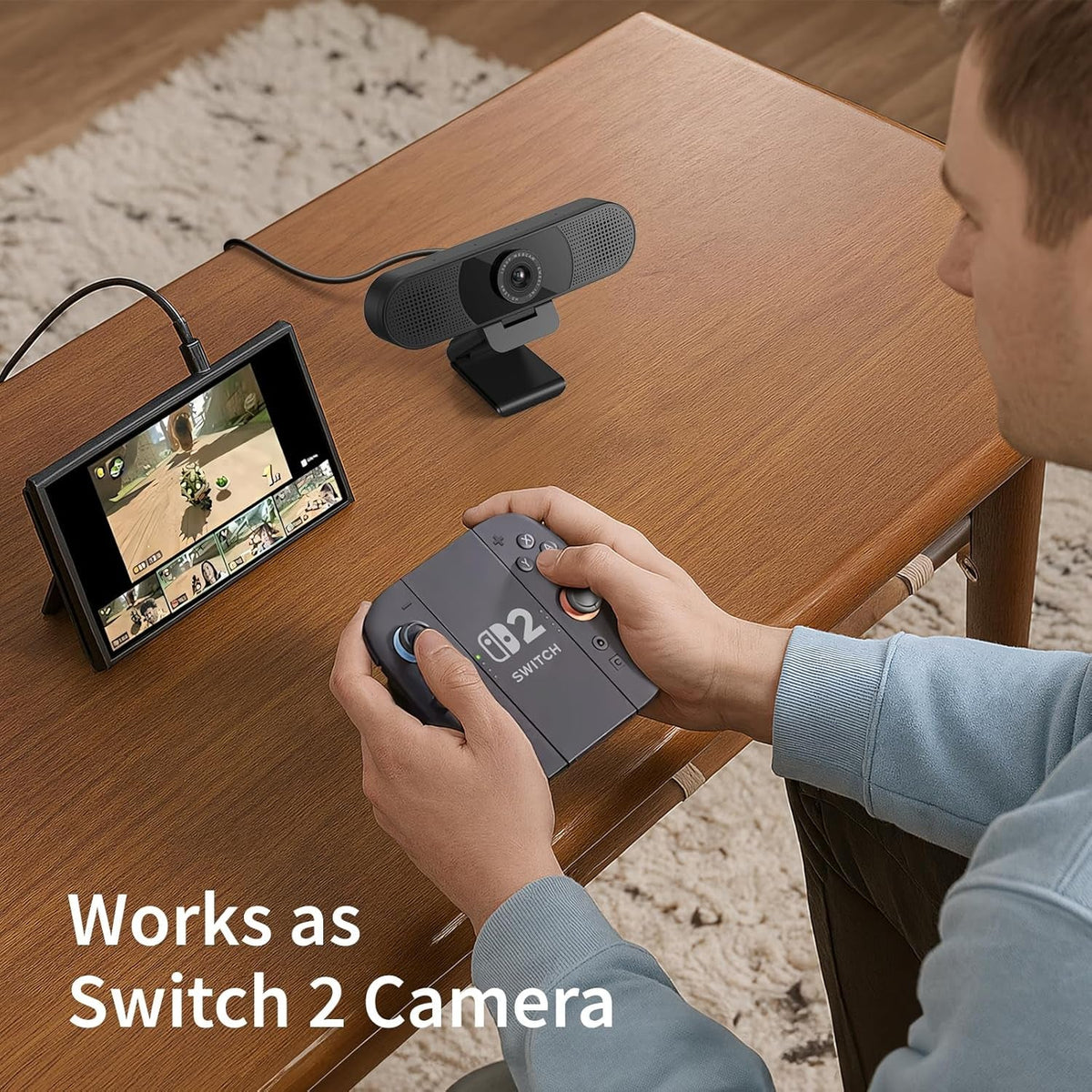 C960 1080P Webcam with Microphone, 2 Mics, 90° FOV, Computer Camera - fmtshop.net