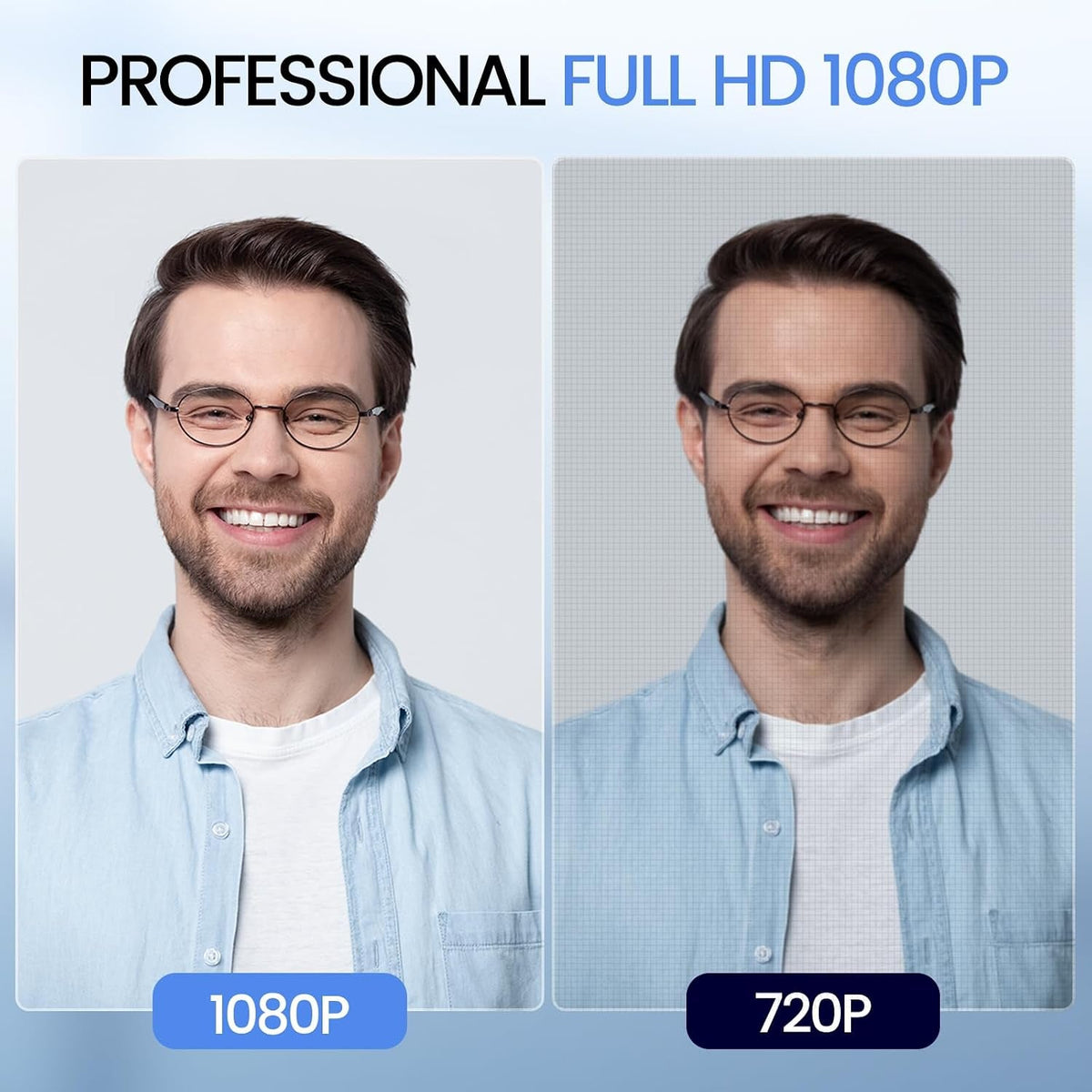 C960 1080P Webcam with Microphone, 2 Mics, 90° FOV, Computer Camera - fmtshop.net