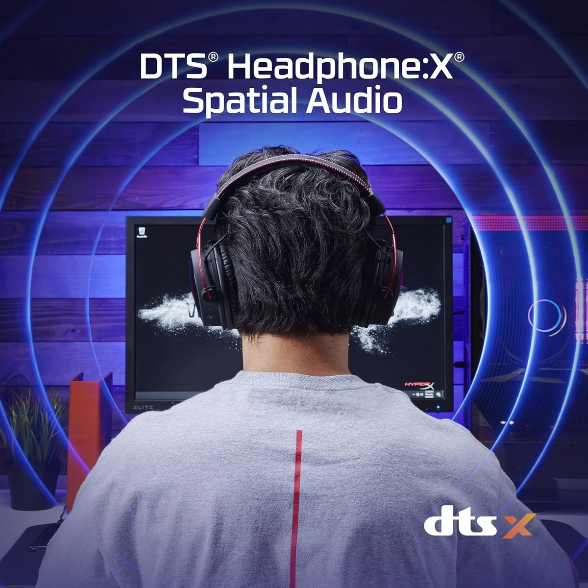 Wireless Gaming Headset for PC, 300-Hour Battery, DTS Audio, Dual Drivers & Noise-Canceling Mic - fmtshop.net