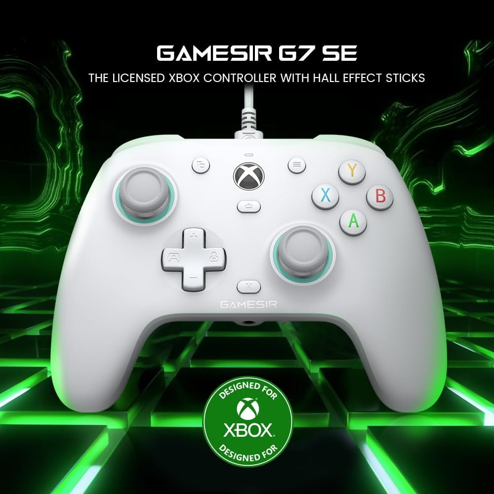 G7 SE Wired Gaming Controller for Xbox & PC - Hall Effect Joysticks, 3.5mm Audio Jack - fmtshop.net