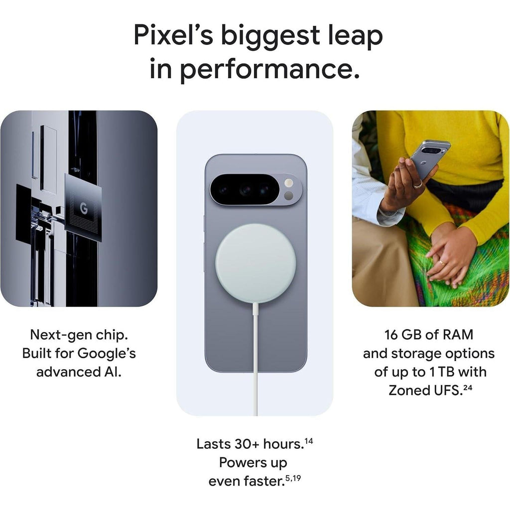 Google Pixel 10 Pro - Unlocked Smartphone with Gemini - Obsidian - 128 GB - fmtshop.net