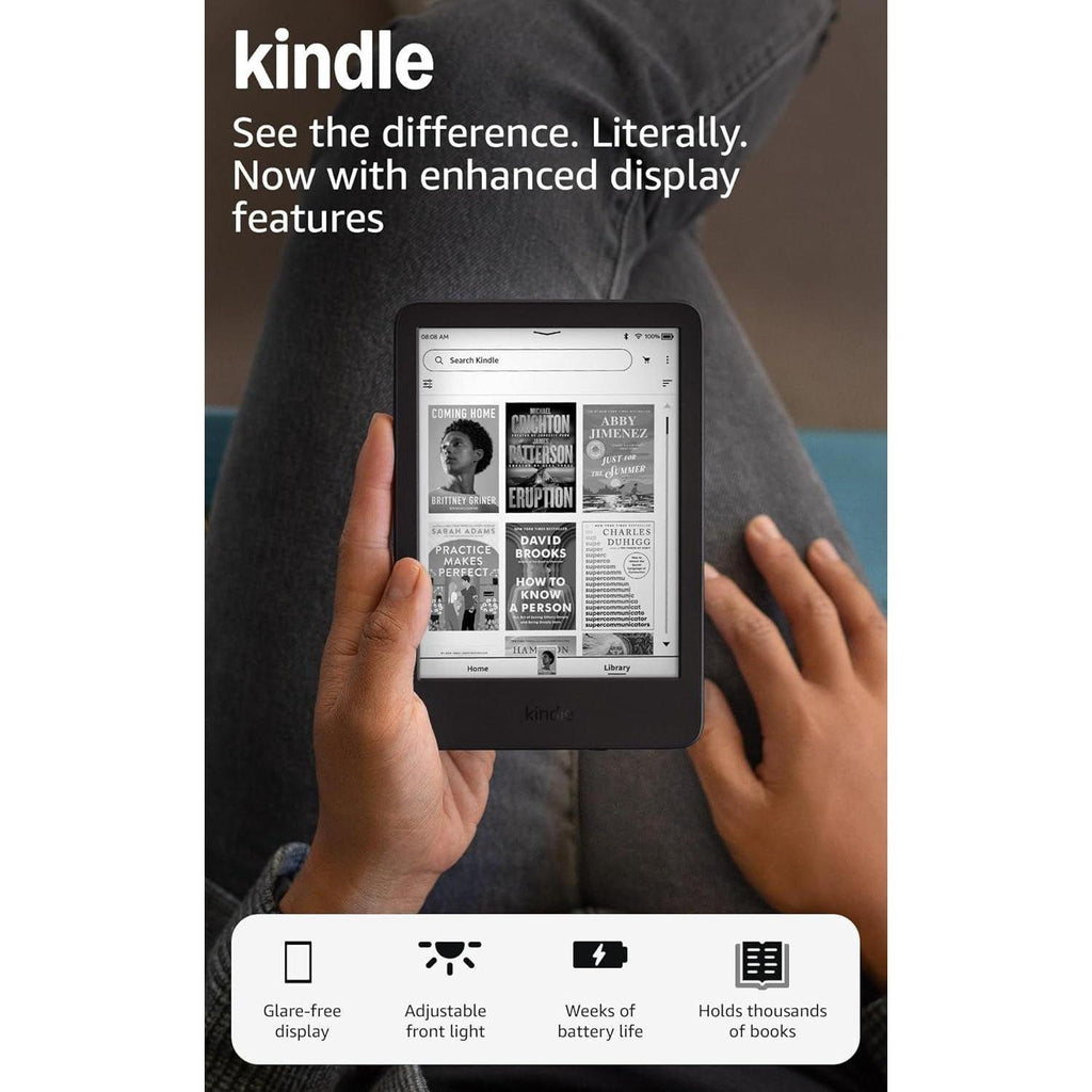 Lightweight Kindle 16 GB (Newest Model) - Faster Page Turns & Enhanced Reading - fmtshop.net