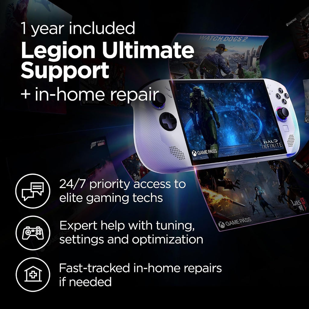 Lenovo Legion Go S - 2025 Mobile Gaming Console - Ryzen Z2 - 16GB/512GB - Glacier White - fmtshop.net