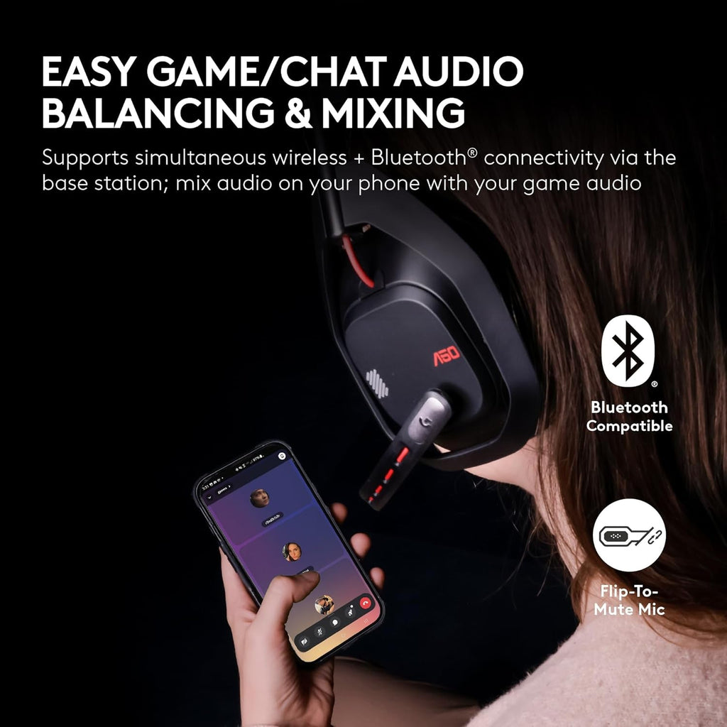 Logitech G Astro A50 Multi-Platform Wireless Gaming Headset - Black - fmtshop.net