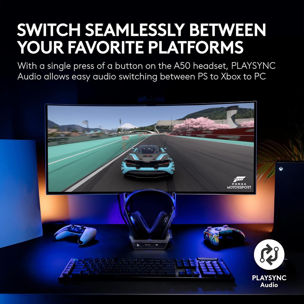 Logitech G Astro A50 Multi-Platform Wireless Gaming Headset - Black - fmtshop.net