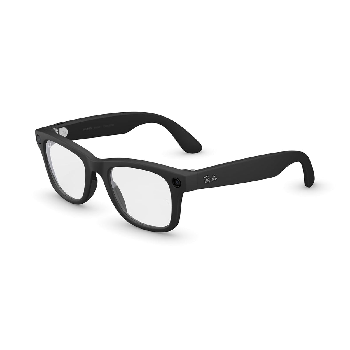 Meta Ray-Ban (Gen 2) Wayfarer Smart AI Glasses, Matte Black, Clear Lenses - fmtshop.net