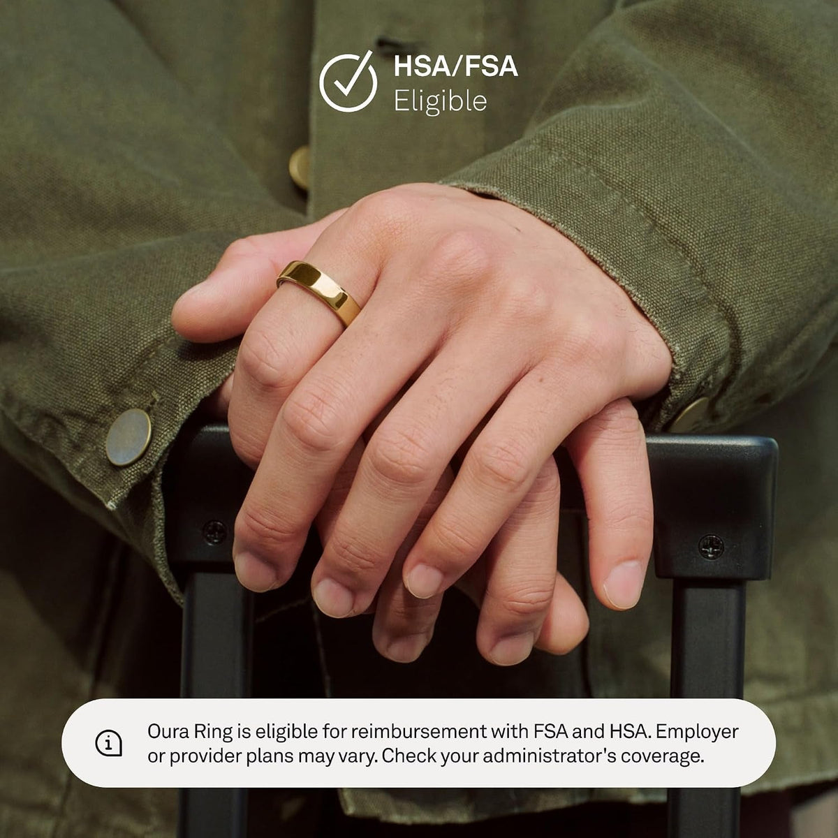Oura Ring 5 Smart Ring - Gold - Size 9 - Fitness & Sleep Tracker - fmtshop.net