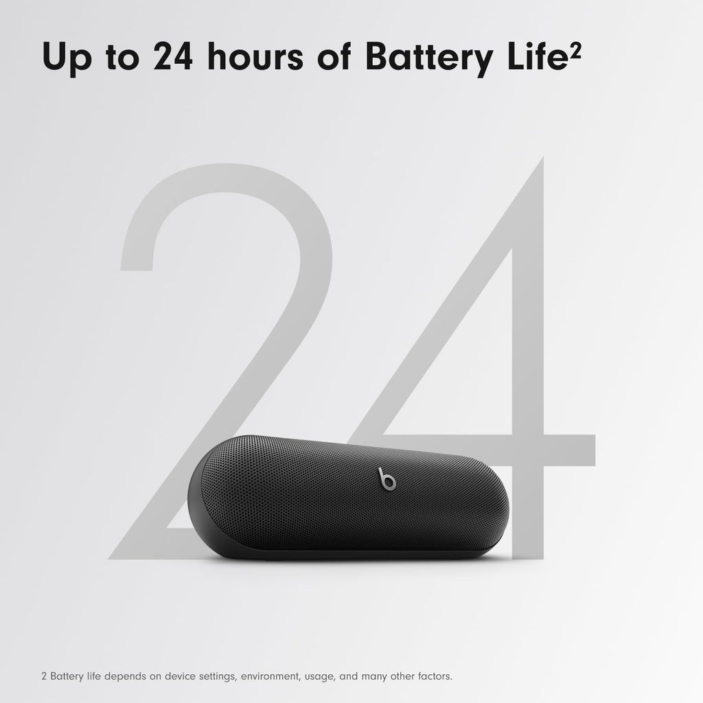 Portable Bluetooth Speaker - 24H Battery, Water Resistant, Seriously Loud - Matte Black - fmtshop.net