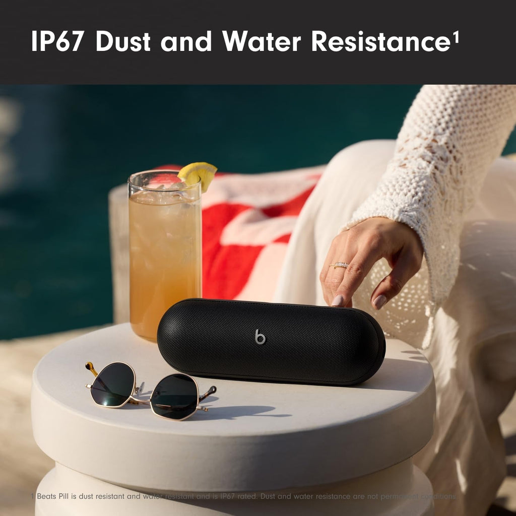 Portable Bluetooth Speaker - 24H Battery, Water Resistant, Seriously Loud - Matte Black - fmtshop.net