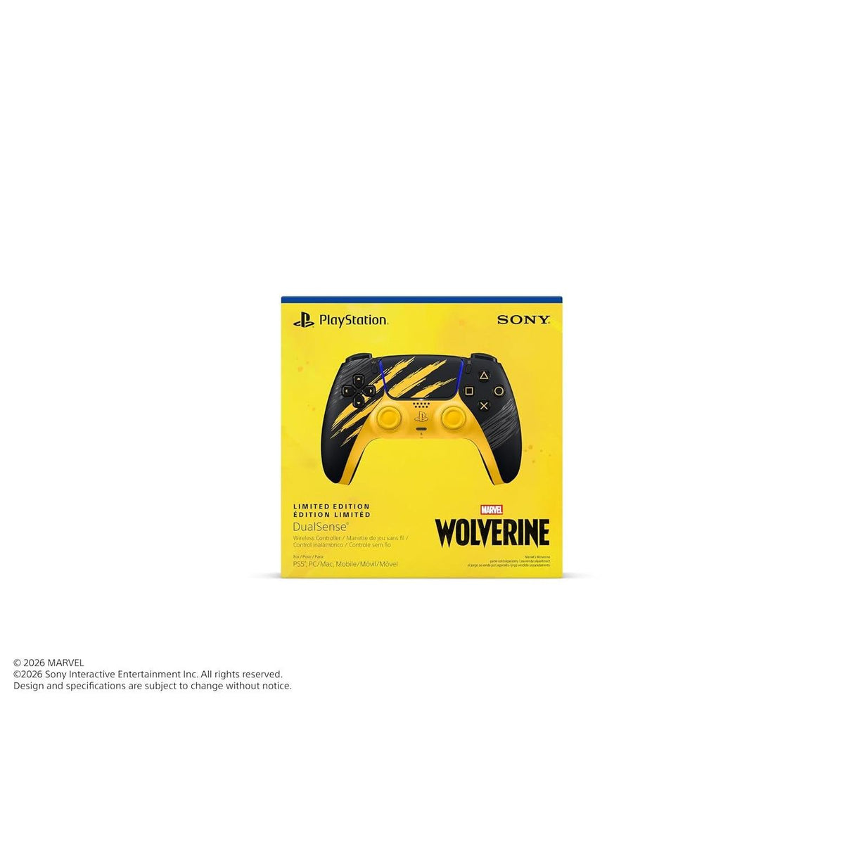Playstation Dualsense® Wireless Controller – Marvel’S Wolverine Battle Yellow Limited Edition - fmtshop.net