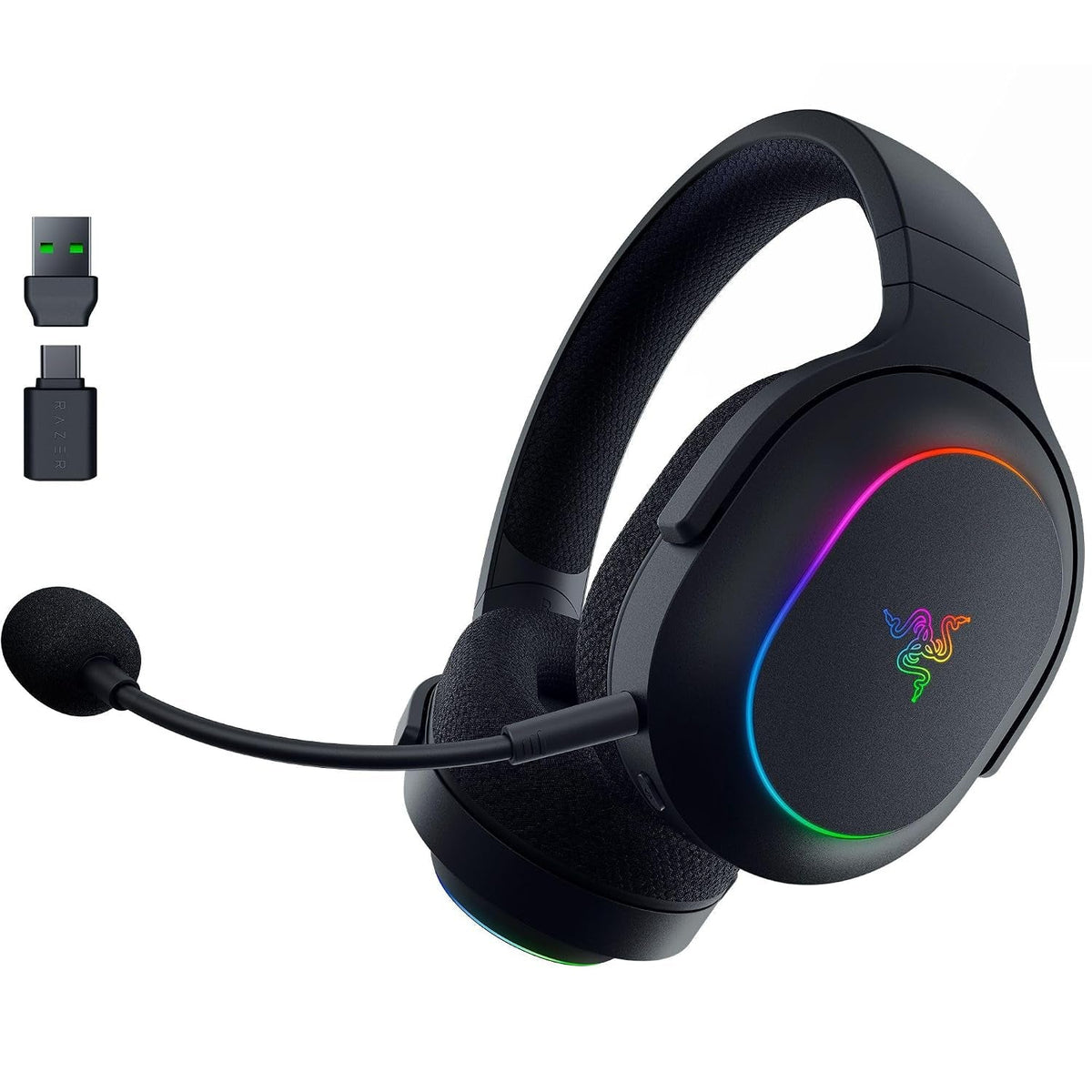 Razer Barracuda X Chroma Wireless Gaming Headset, 2.4 Ghz, Black - fmtshop.net