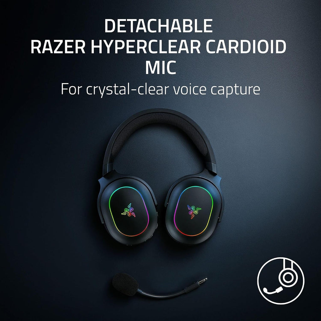 Razer Barracuda X Chroma Wireless Gaming Headset, 2.4 Ghz, Black - fmtshop.net
