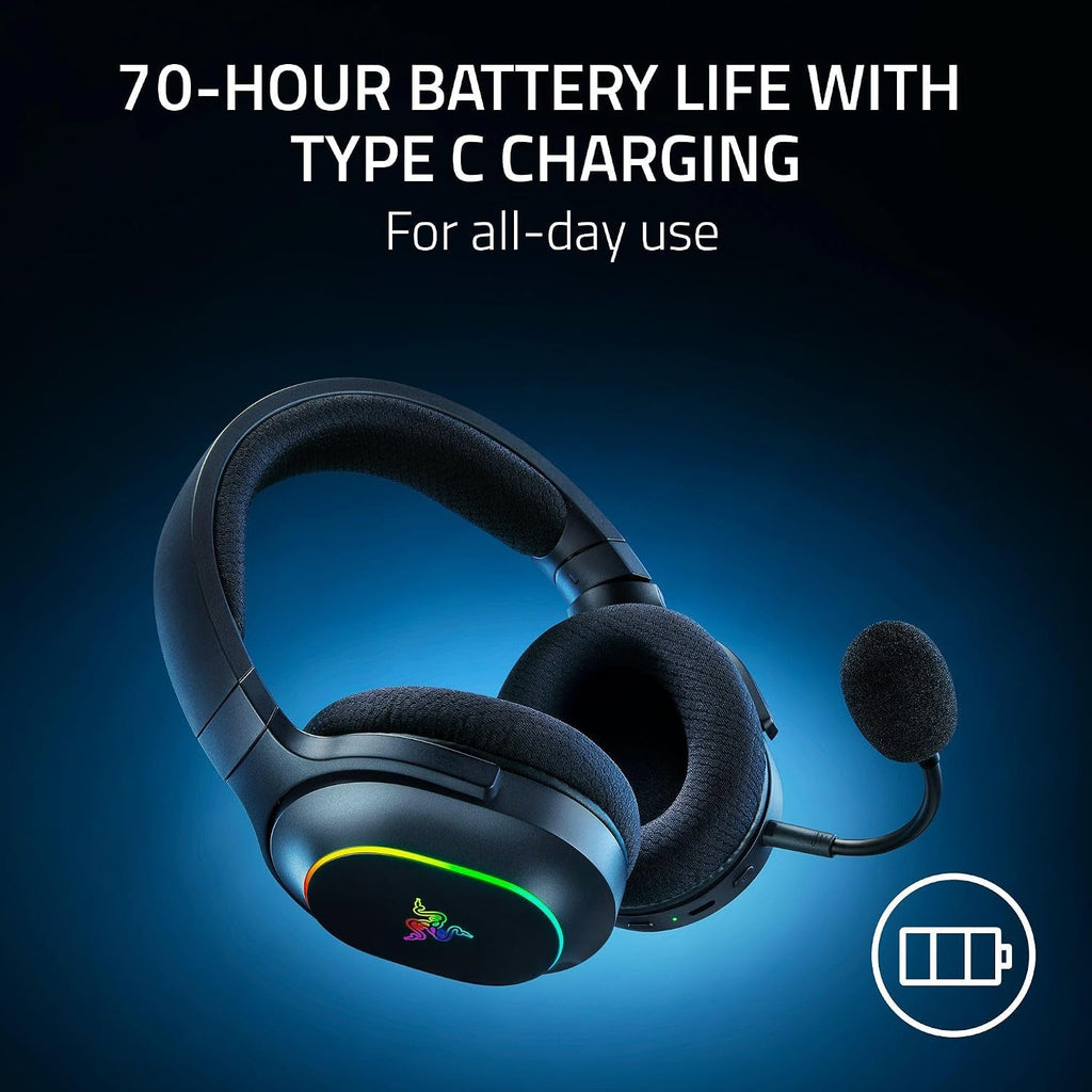 Razer Barracuda X Chroma Wireless Gaming Headset, 2.4 Ghz, Black - fmtshop.net