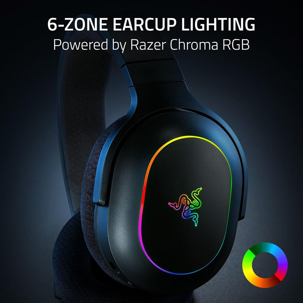 Razer Barracuda X Chroma Wireless Gaming Headset, 2.4 Ghz, Black - fmtshop.net