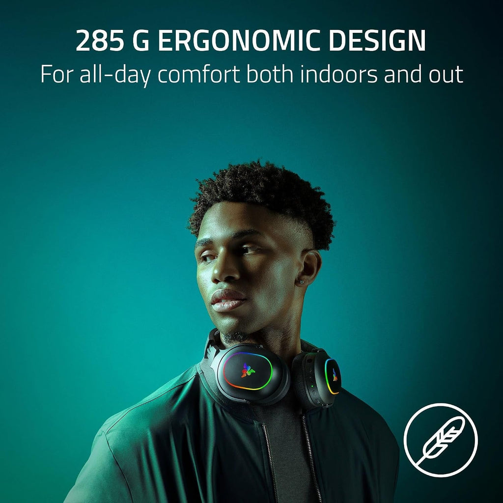 Razer Barracuda X Chroma Wireless Gaming Headset, 2.4 Ghz, Black - fmtshop.net