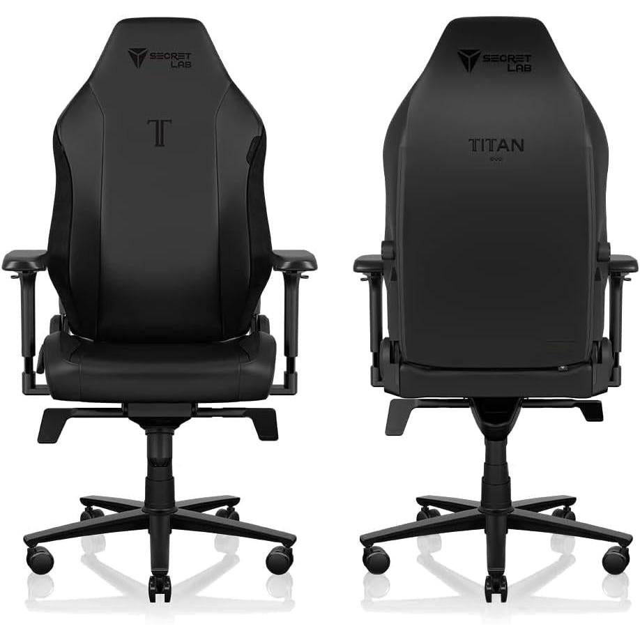 Secretlab Titan Evo Black Gaming Chair - Regular, Leatherette, Ergonomic - fmtshop.net