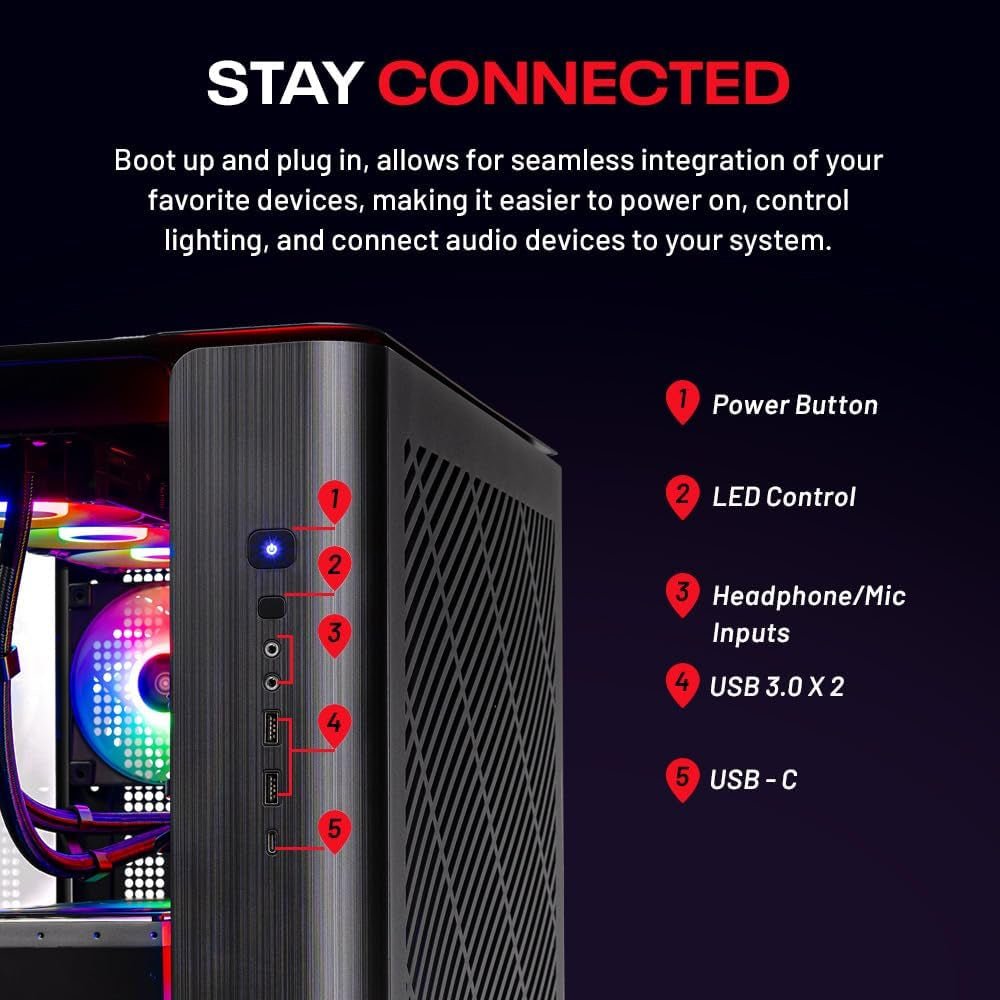 Skytech Gaming King 95 Gaming PC, Ryzen 7 7800X3D, RX 9070 XT - fmtshop.net