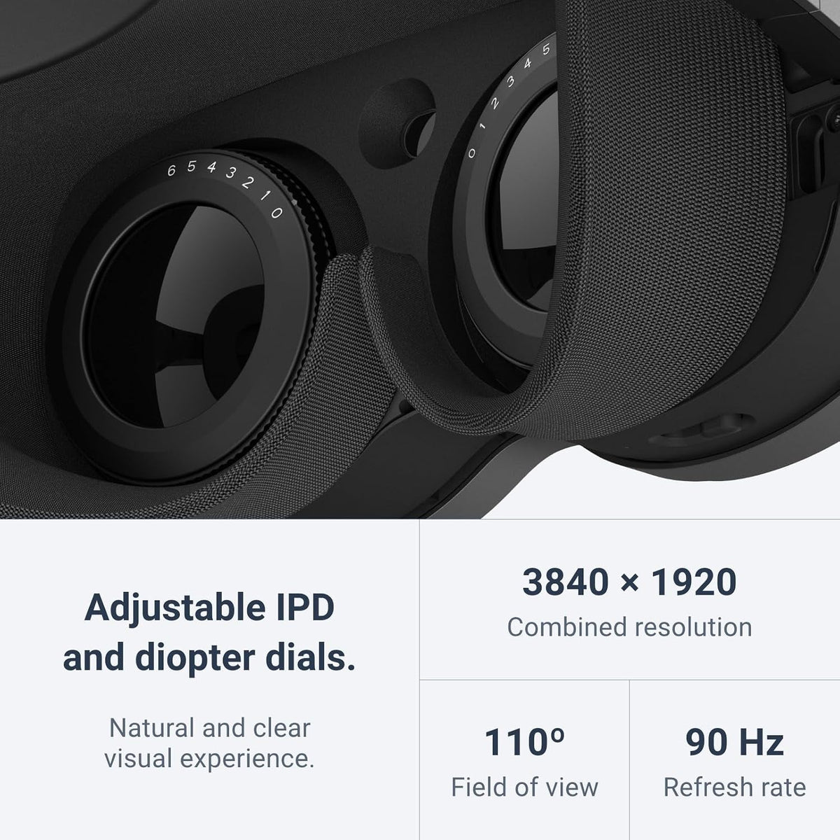 Vive XR Elite with Deluxe Pack — Mixed Reality and PC VR Headset + Controllers - fmtshop.net